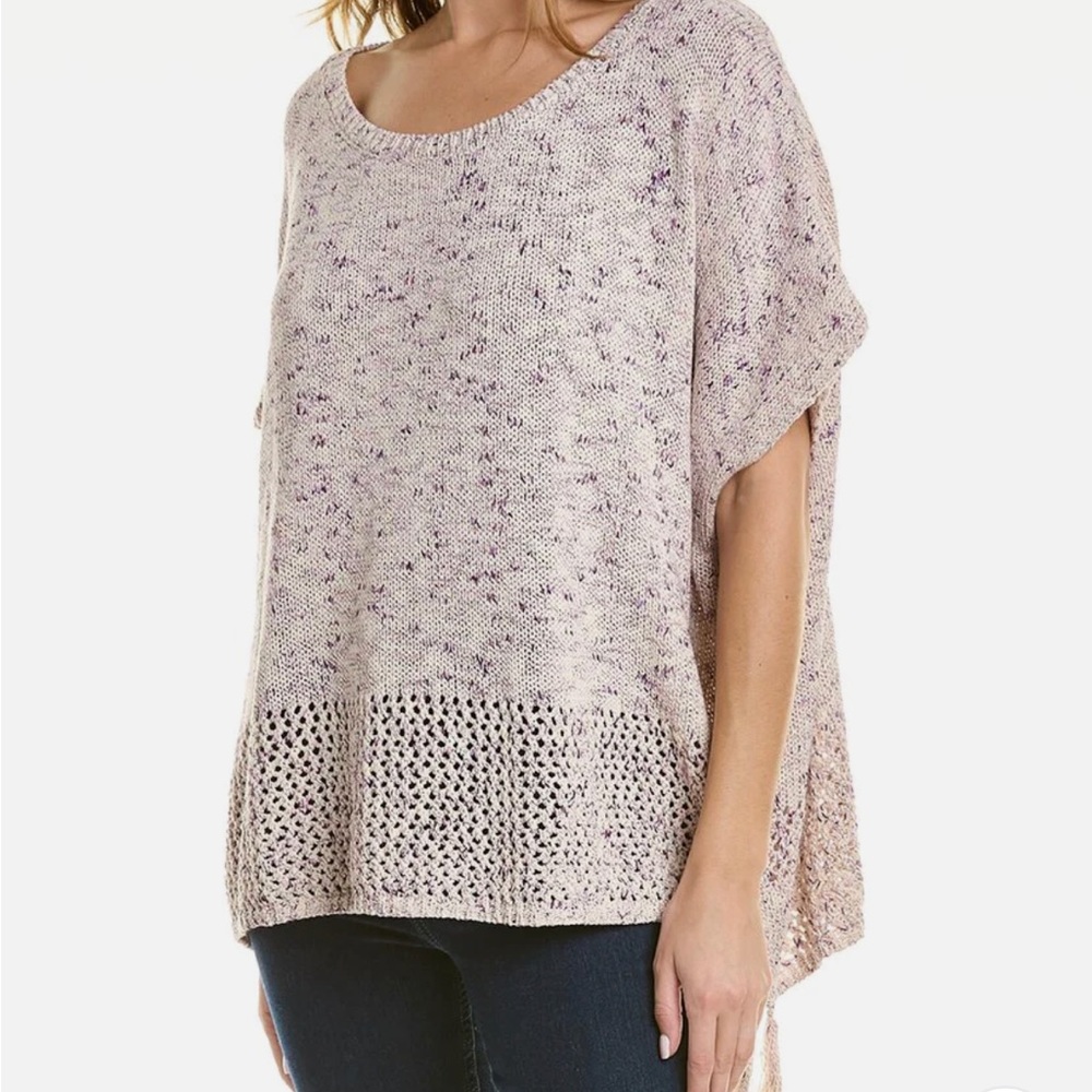 | Johnny Was | blueberry poncho sweater